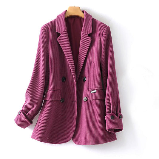 Bella Adeline Corduroy Elegance Blazer - Infinityloyal