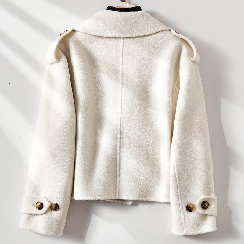 Bella British Cropped Wool Coat - Infinityloyal