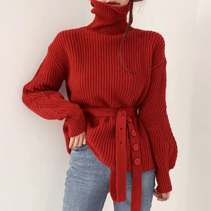 Bella Cozy Turtleneck Sweater - Infinityloyal