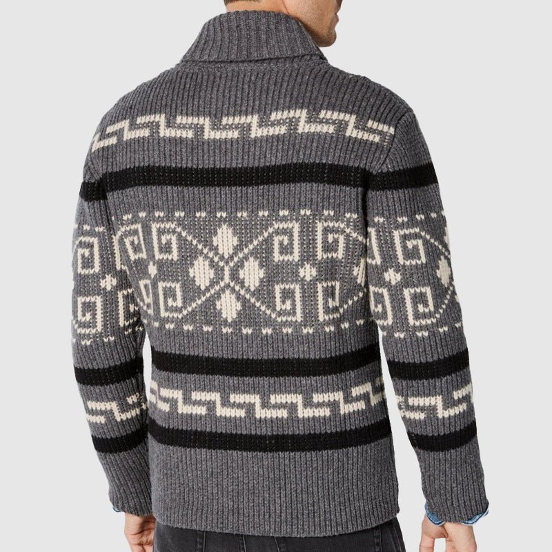 Ben Smith Jacquard Cardigan - Infinityloyal