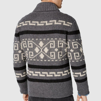Ben Smith Jacquard Cardigan - Infinityloyal