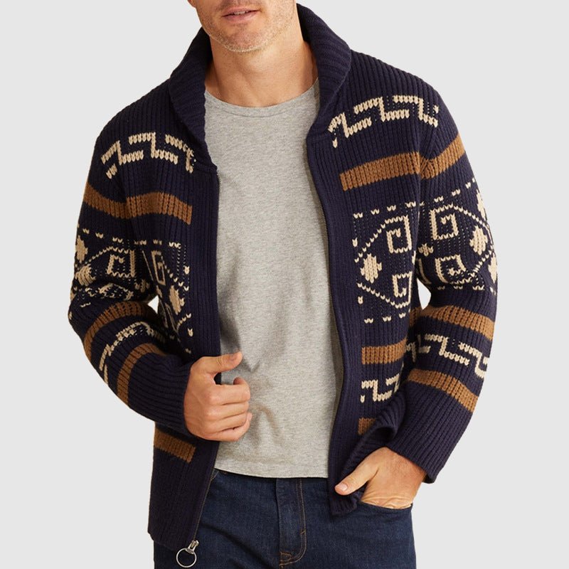 Ben Smith Jacquard Cardigan - Infinityloyal