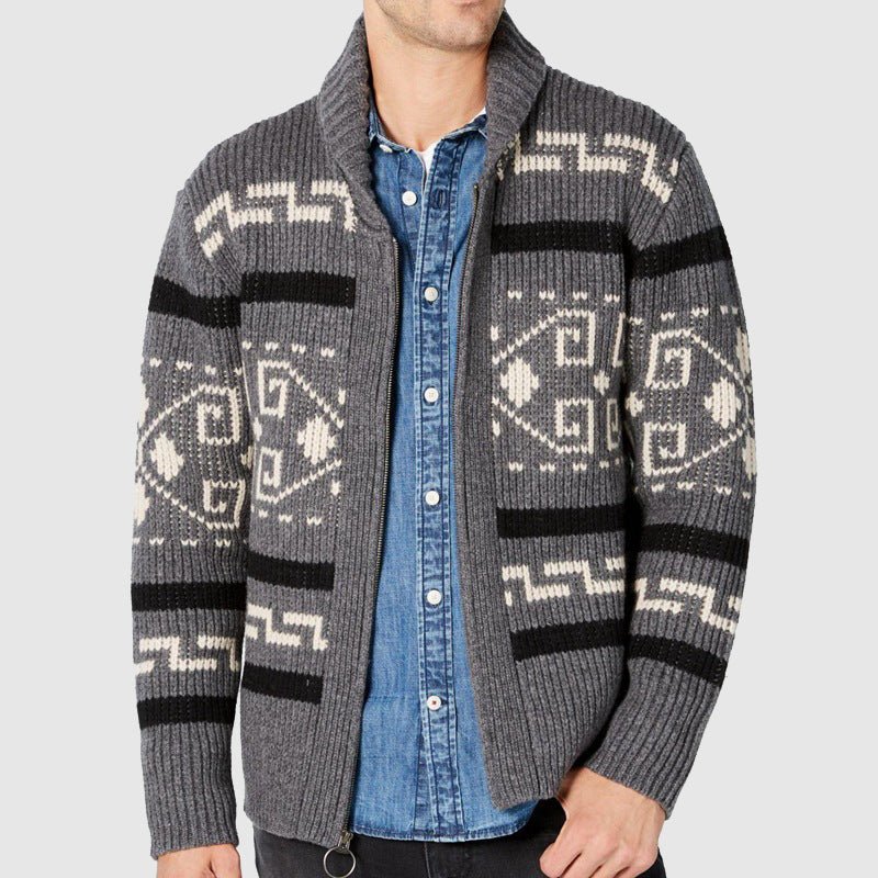 Ben Smith Jacquard Cardigan - Infinityloyal