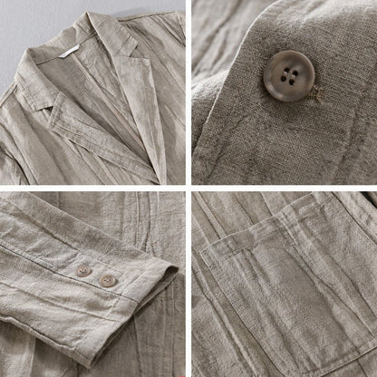 Ben Smith Summer Sky Linen Blazer - Infinityloyal