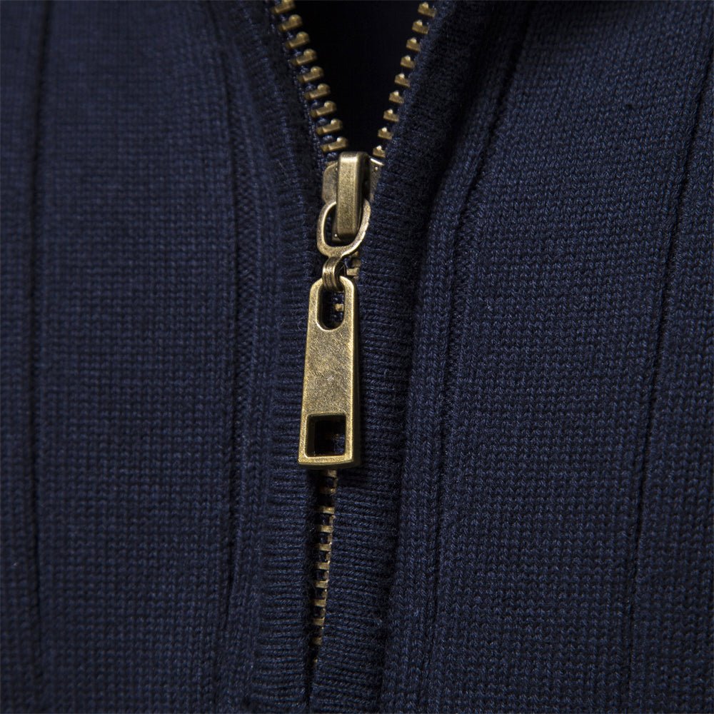 Bristol Cotton Zipper Sweater - Infinityloyal