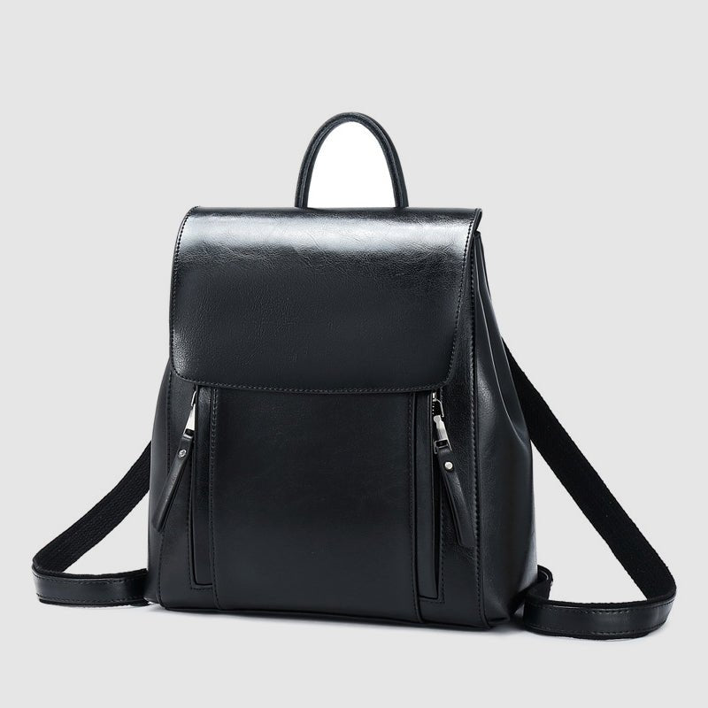 Chloe Marie Polished Leather Backpack - Infinityloyal