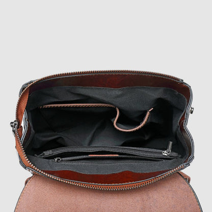 Chloe Marie Polished Leather Backpack - Infinityloyal
