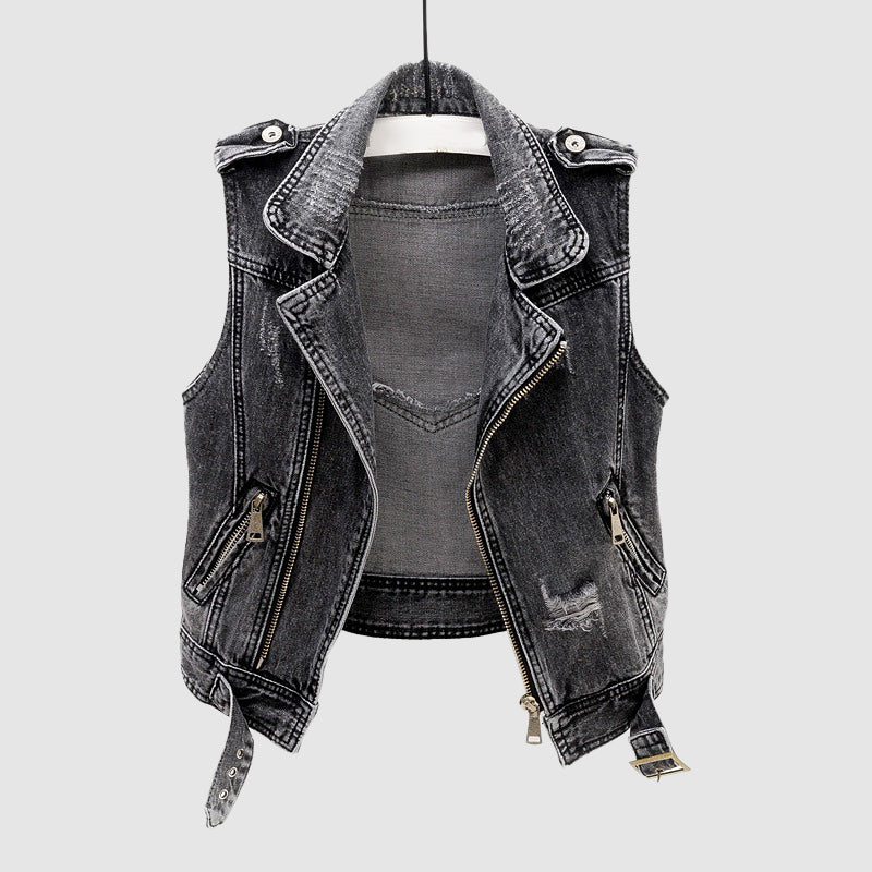 Chloe Marie Santa Barbara Denim Vest - Infinityloyal