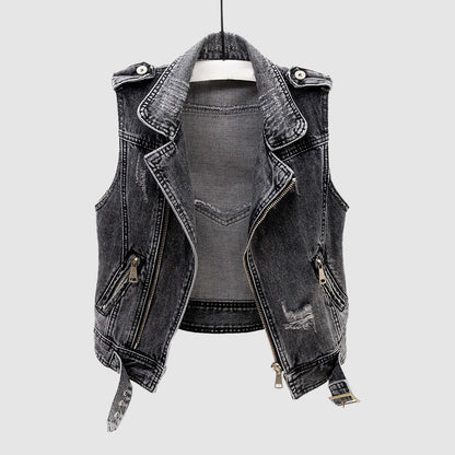 Chloe Marie Santa Barbara Denim Vest - Infinityloyal