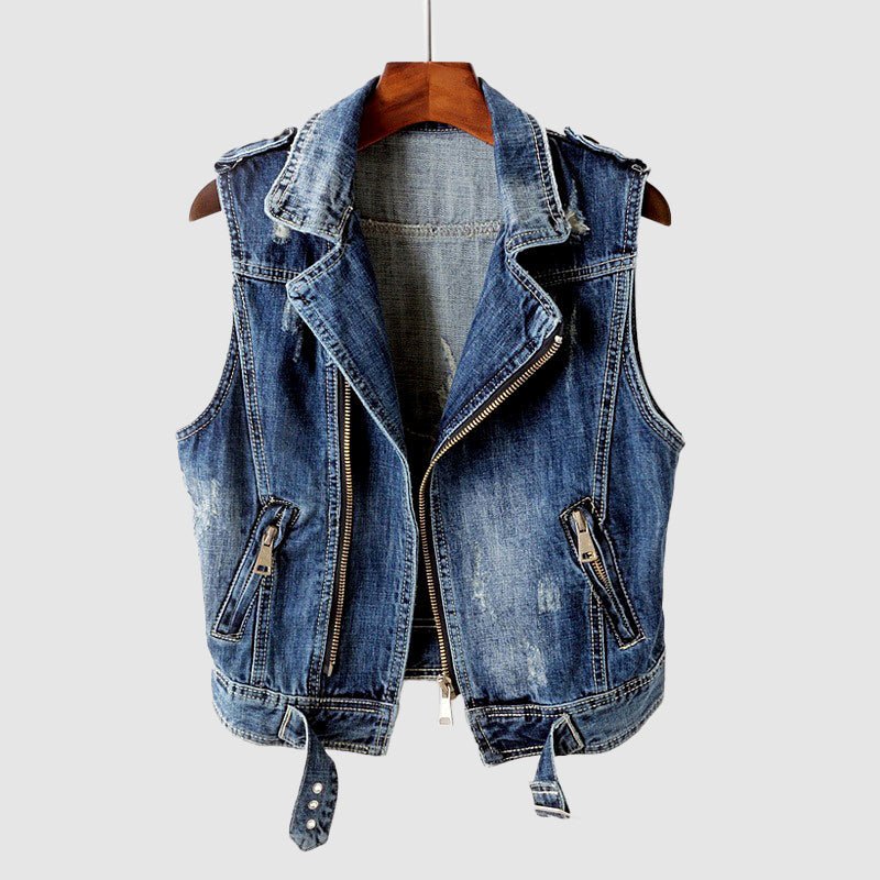 Chloe Marie Santa Barbara Denim Vest - Infinityloyal
