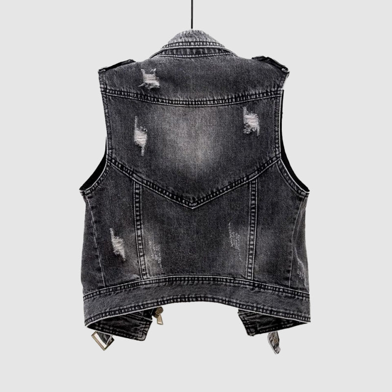 Chloe Marie Santa Barbara Denim Vest - Infinityloyal