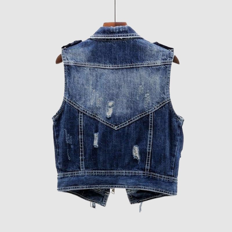 Chloe Marie Santa Barbara Denim Vest - Infinityloyal