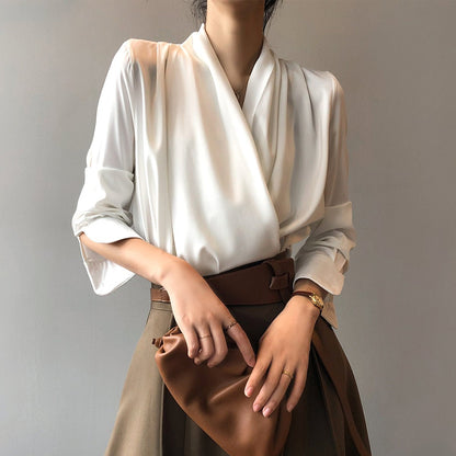 Chloe - Marie Satin Summer Blouse - Infinityloyal