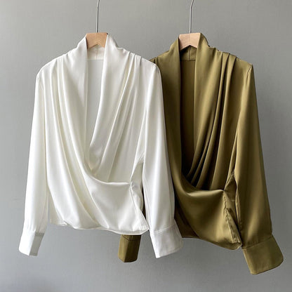 Chloe - Marie Satin Summer Blouse - Infinityloyal