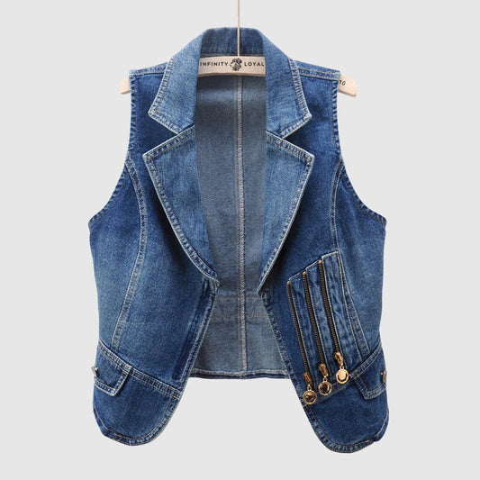 Chloe Marie Urban Denim Vest - Infinityloyal