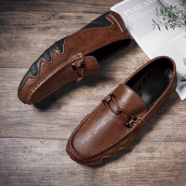 Dan Anthony Genuine Leather Loafers - Infinityloyal