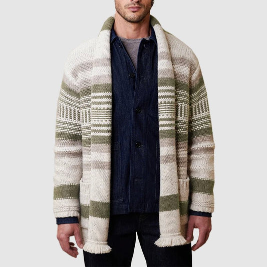 Daniel Hall Vintage Striped Cardigan - Infinityloyal