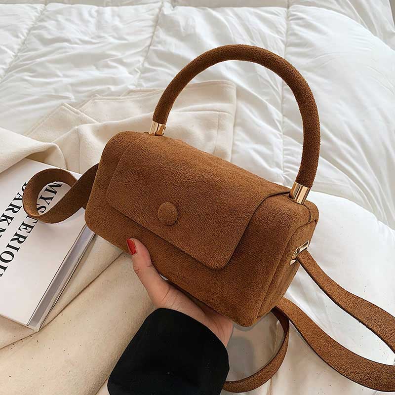 Ellie Taylor Milano Faux Suede Handbag - Infinityloyal
