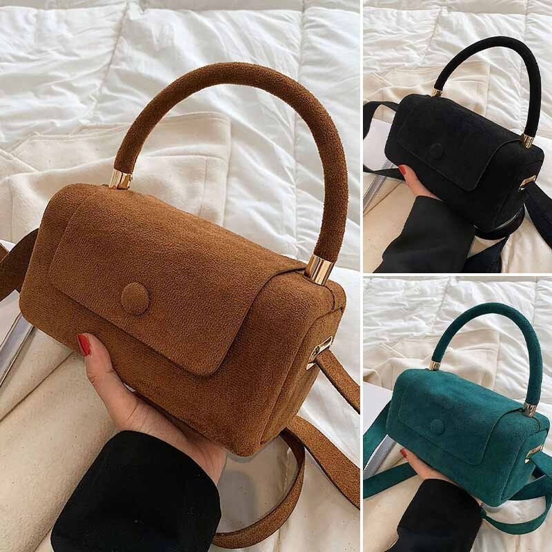 Ellie Taylor Milano Faux Suede Handbag - Infinityloyal