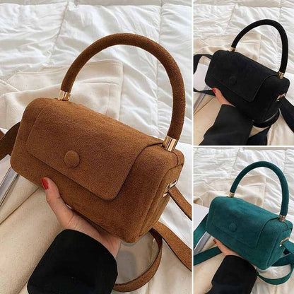 Ellie Taylor Milano Faux Suede Handbag - Infinityloyal