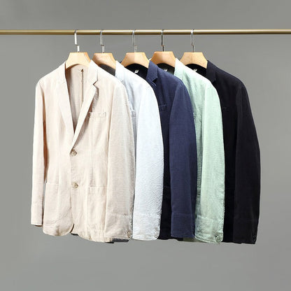 Executive Signature Linen Blazer - Infinityloyal