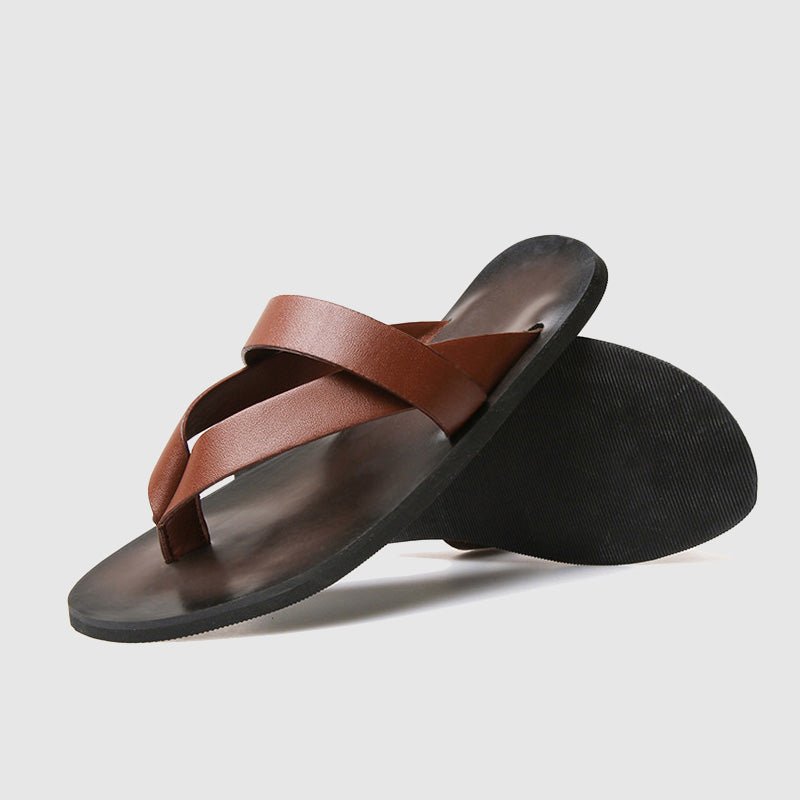 Guardian Genuine Leather Flip Flops - Infinityloyal