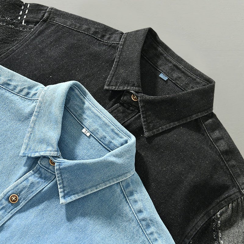 Jack Washington Classic Spring Denim Shirt - Infinityloyal