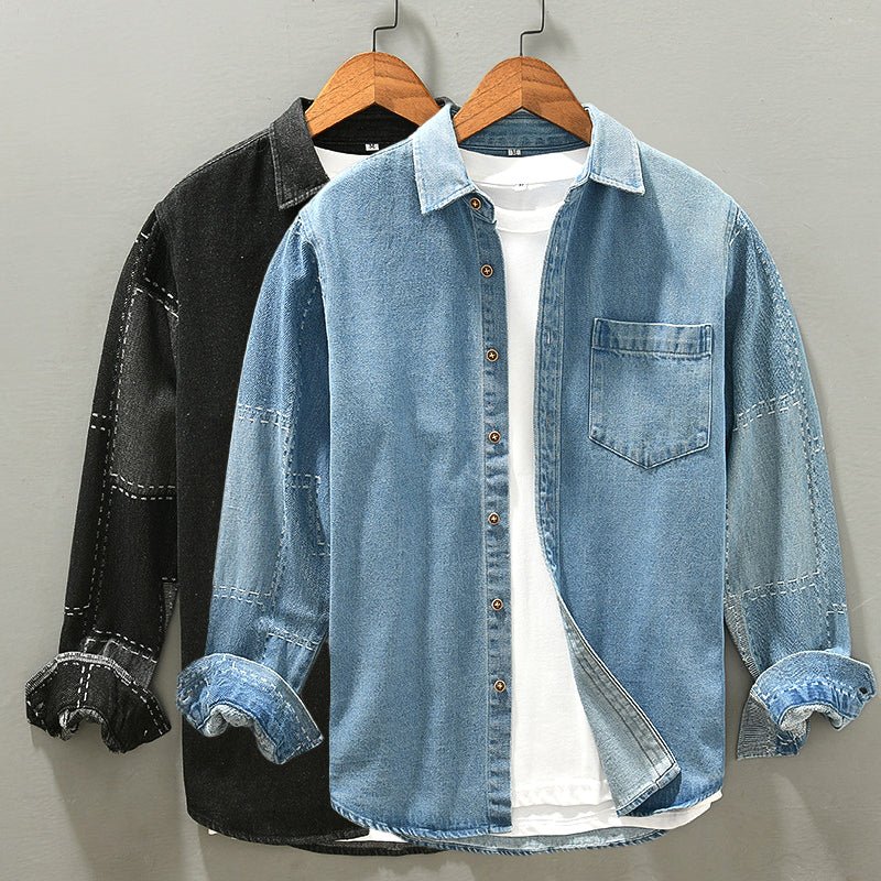 Jack Washington Classic Spring Denim Shirt - Infinityloyal