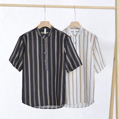 Jack Washington Ibiza Striped Linen Shirt - Infinityloyal