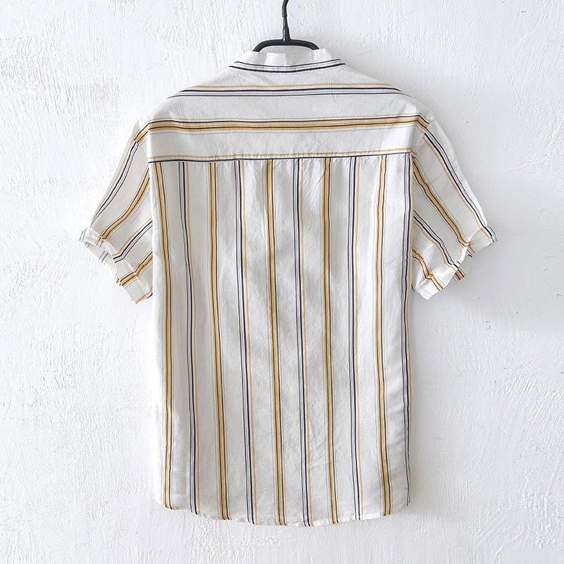 Jack Washington Ibiza Striped Linen Shirt - Infinityloyal