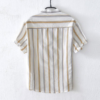 Jack Washington Ibiza Striped Linen Shirt - Infinityloyal