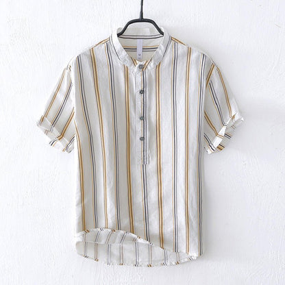 Jack Washington Ibiza Striped Linen Shirt - Infinityloyal