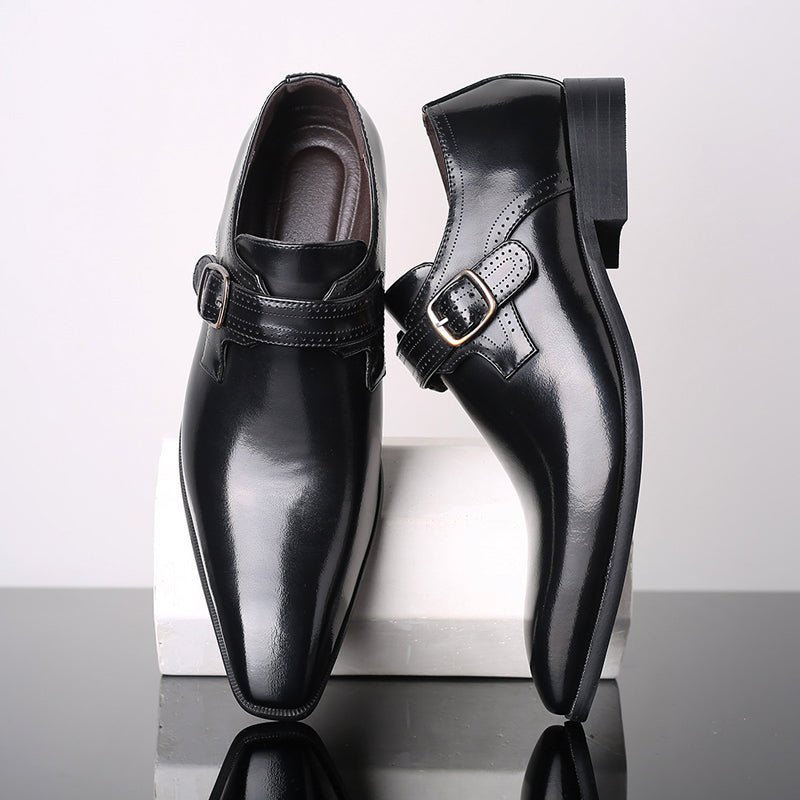 Jack Washington Lacquered Monk Shoes - Infinityloyal