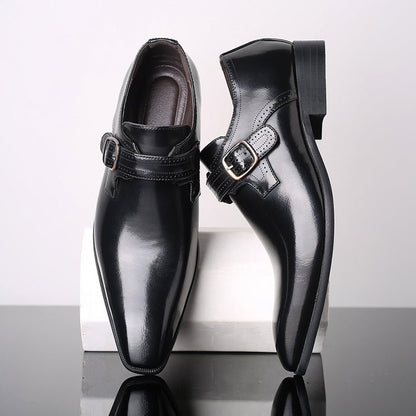 Jack Washington Lacquered Monk Shoes - Infinityloyal