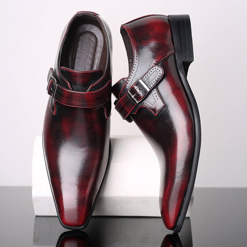 Jack Washington Lacquered Monk Shoes - Infinityloyal