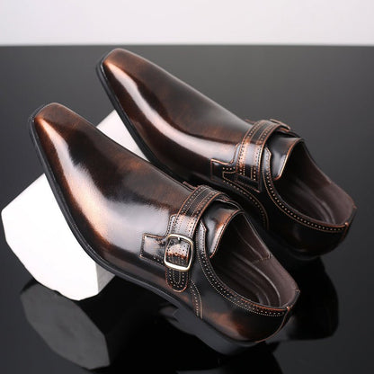 Jack Washington Lacquered Monk Shoes - Infinityloyal