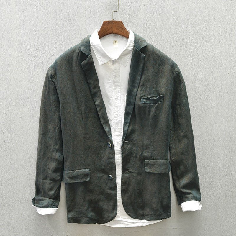 Jack Washington Oxford Premium Linen Blazer - Infinityloyal