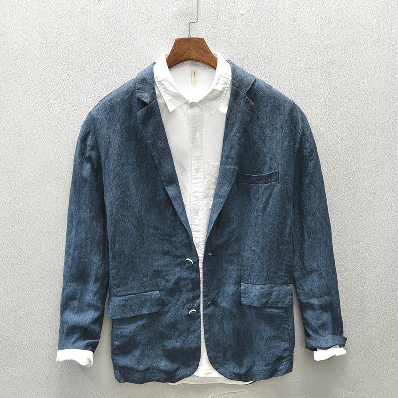 Jack Washington Oxford Premium Linen Blazer - Infinityloyal