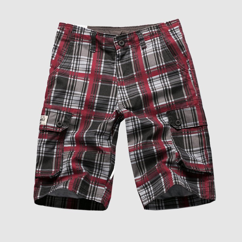 Jack Washington Plaid Cargo Shorts - Infinityloyal