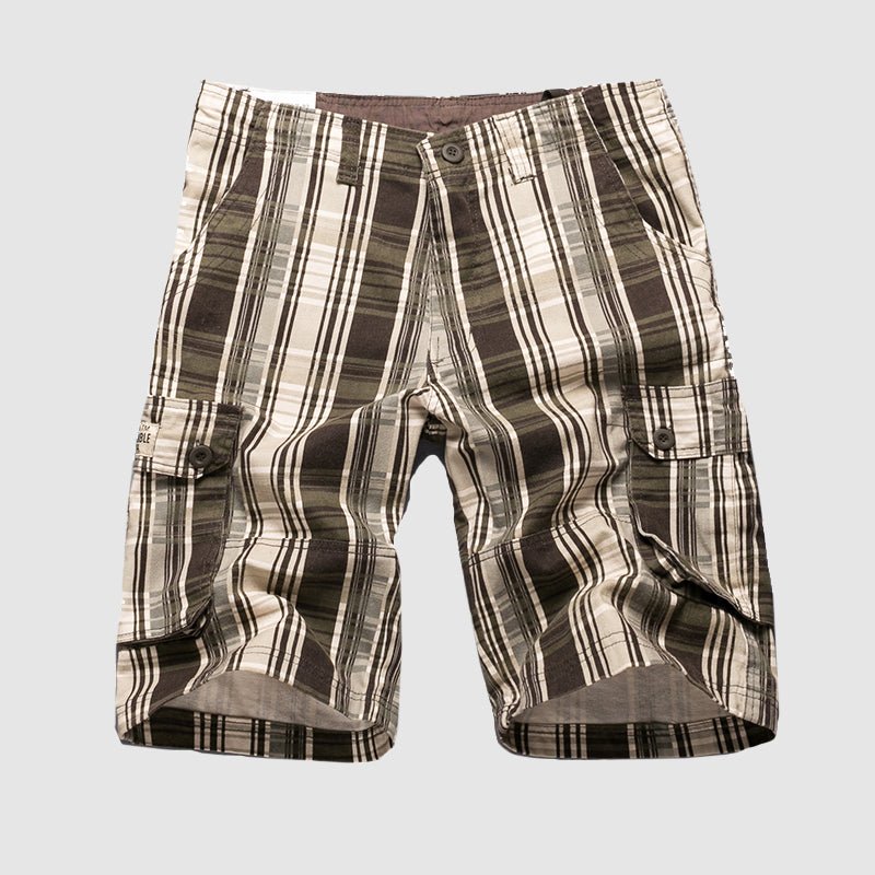 Jack Washington Plaid Cargo Shorts - Infinityloyal