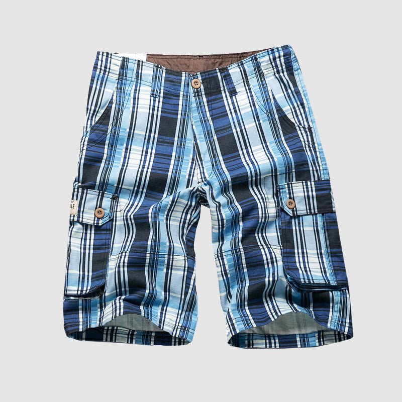 Jack Washington Plaid Cargo Shorts - Infinityloyal