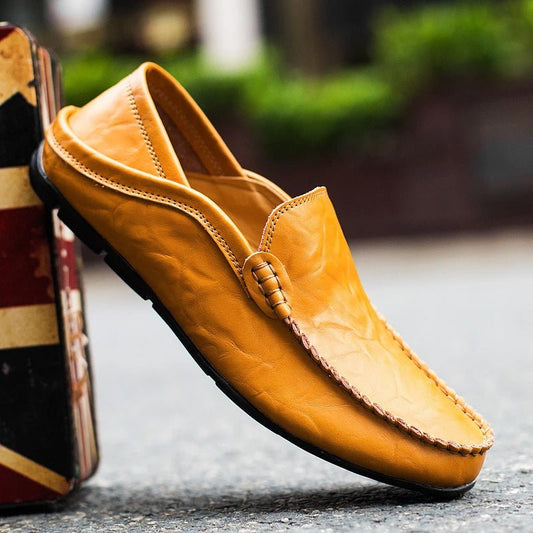 Jack Washington Rome Leather Loafers - Infinityloyal