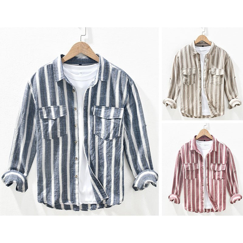 Jack Washington Striped Cotton Shirt - Infinityloyal