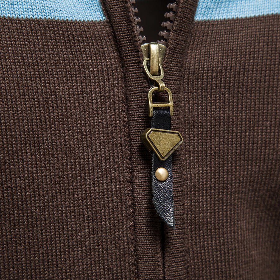 James Scott Cotton Zipper Cardigan - Infinityloyal