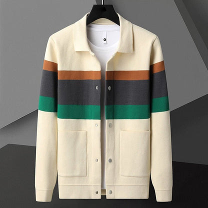 James Scott Jacquard Knitted Cardigan - Infinityloyal