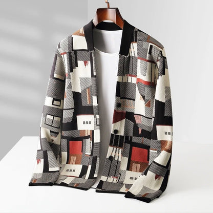 James Scott Mosaic Metropolis Cardigan - Infinityloyal