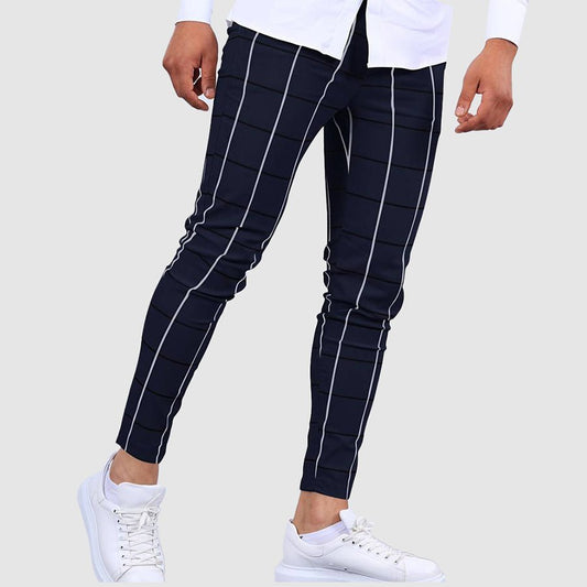 James Scott Striped Slim Fit Pants - Infinityloyal