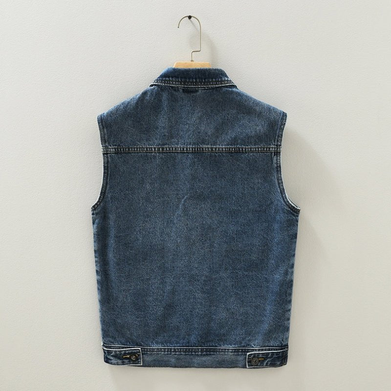 James Scott Timeless Denim Vest - Infinityloyal