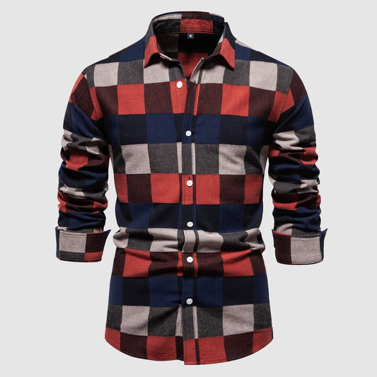 James Smith Cotton Plaid Shirt - Infinityloyal