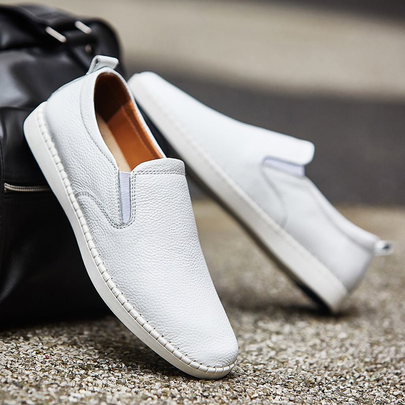 London Signature Leather Loafers - Infinityloyal